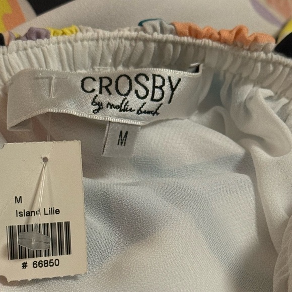 CROSBY by Mollie Burch Otto Mini Dress in Island Life Pattern Size M - Picture 5 of 6